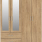 Charles 4 Door 2 Drawer Mirrored Wardrobe