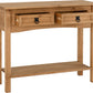 Corona 2 Drawer Console Table with Shelf