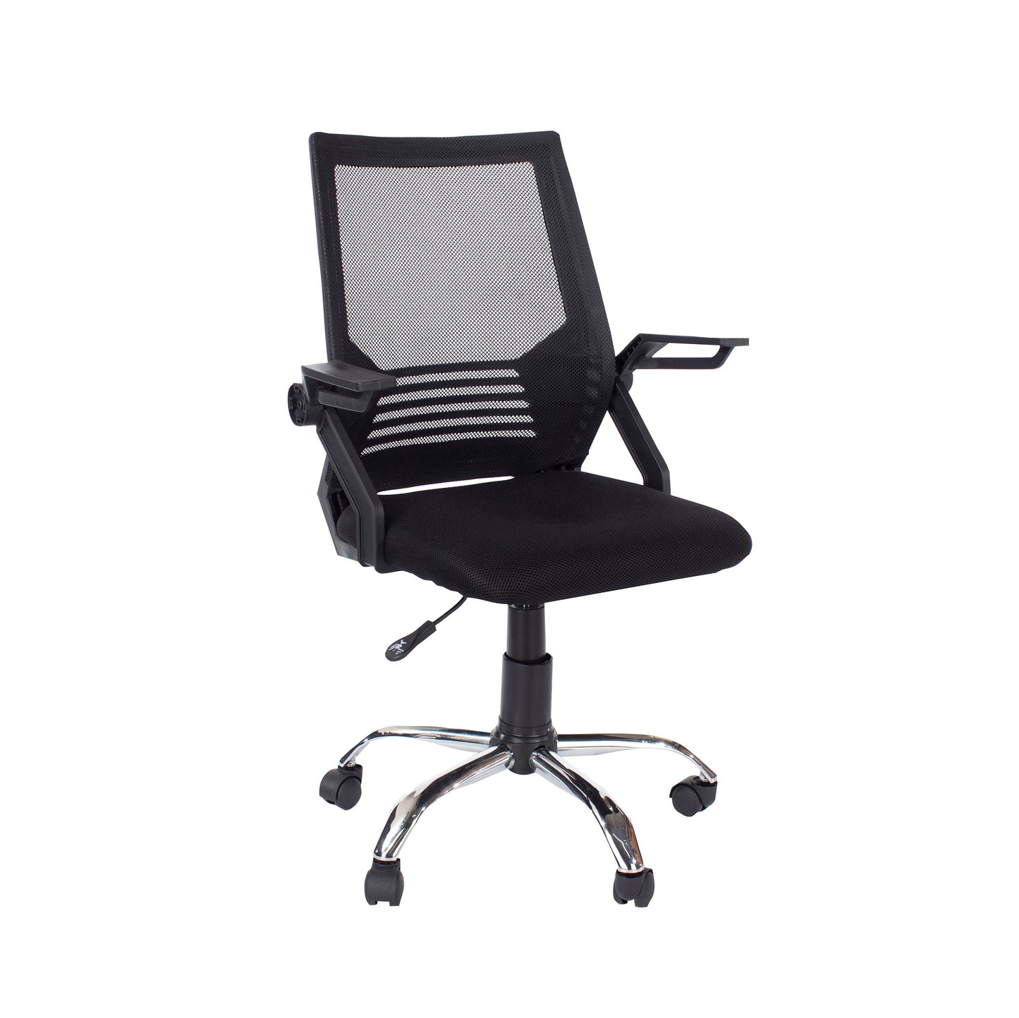Loft Study Chair with Black Mesh Back & Fabric Seat