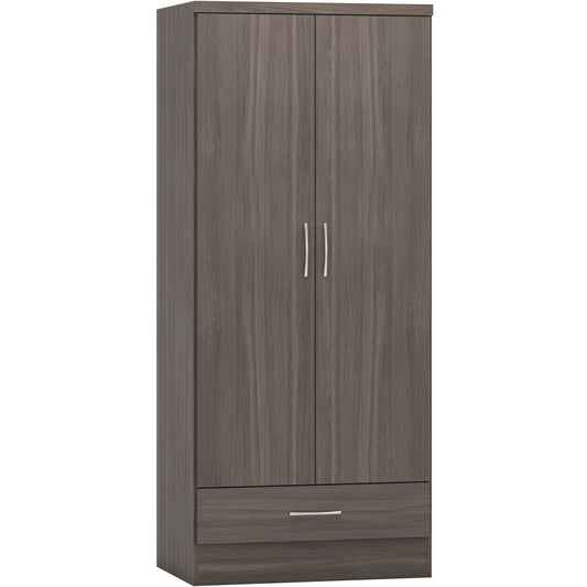 Nevada 2 Door 1 Drawer Wardrobe