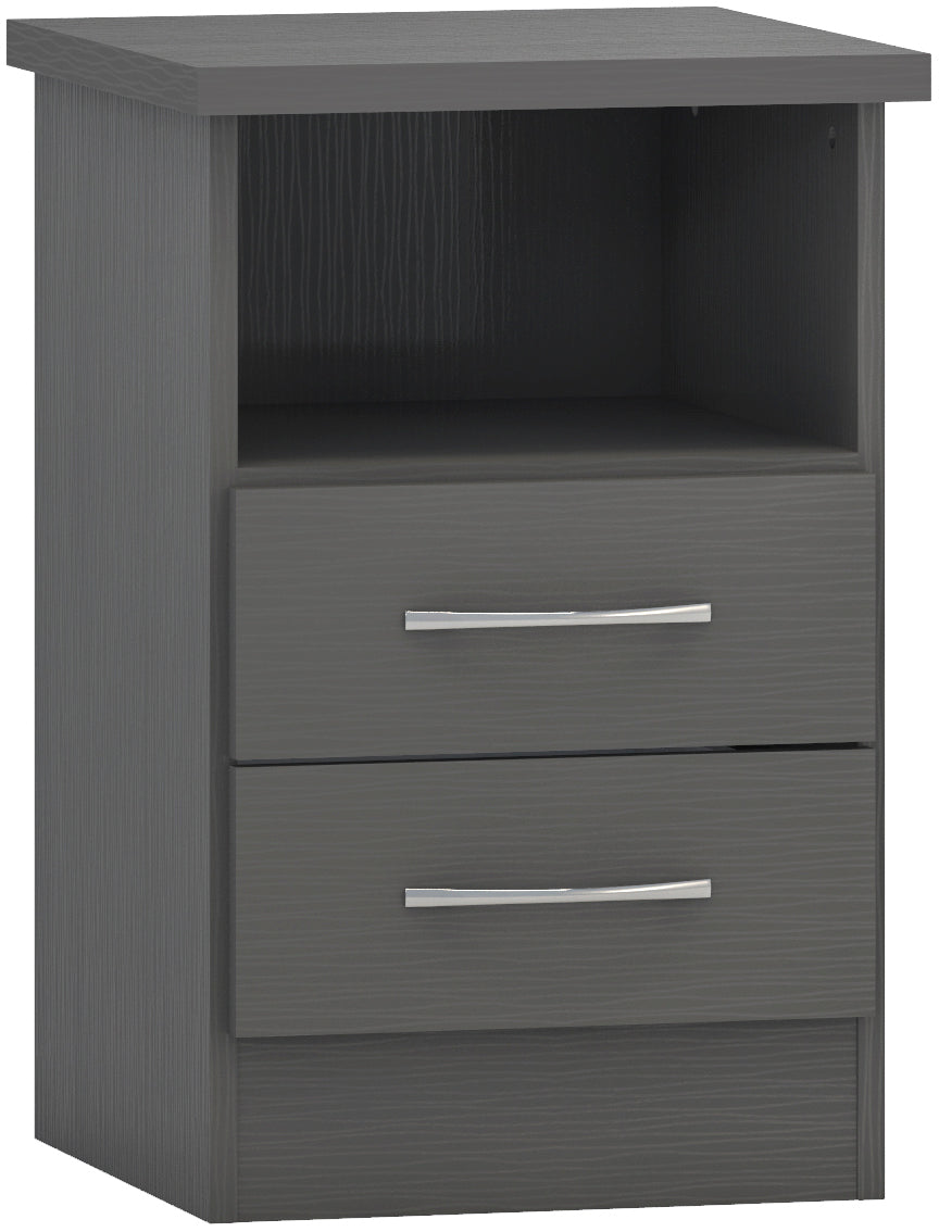 Nevada 2 Drawer Bedside Unit