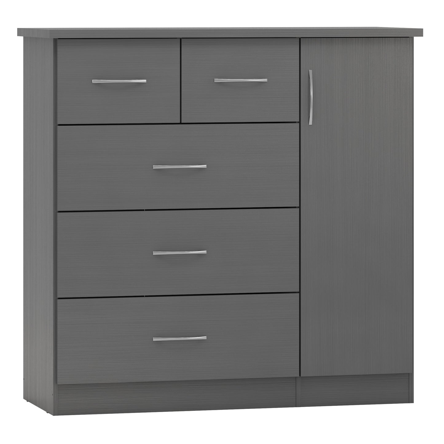 Nevada 5 Drawer Low Wardrobe