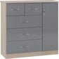 Nevada 5 Drawer Low Wardrobe