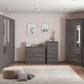 Nevada 6 Door 2 Drawer Mirrored Wardrobe