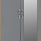 Nevada Mirrored 2 Door 1 Drawer Wardrobe