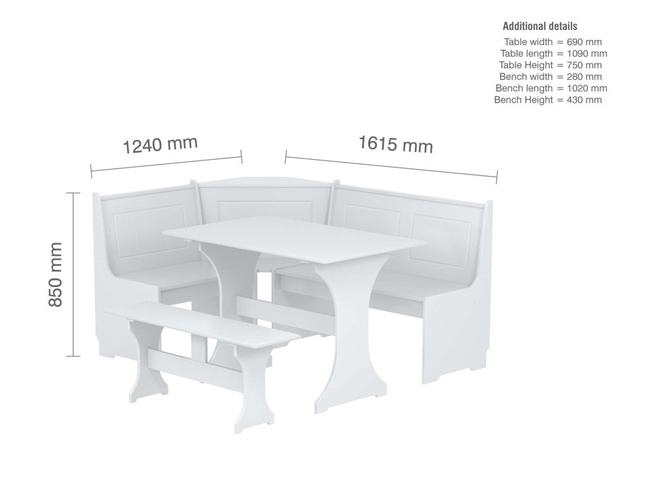 Hemington Corner Dining Set