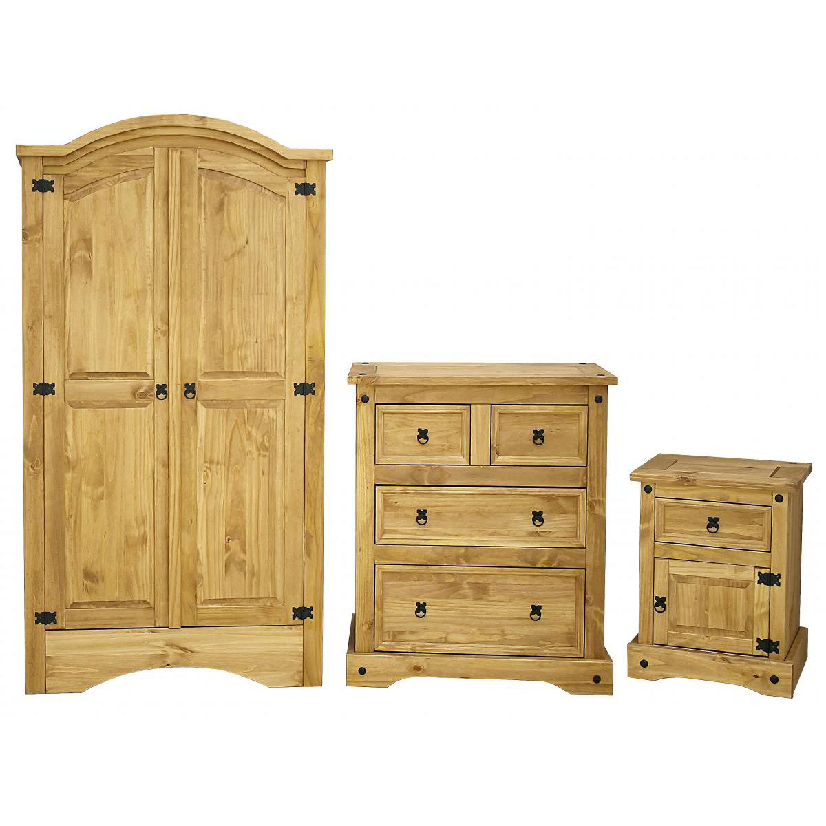 Wardrobe, Chest of Drawers and Bedside Unit