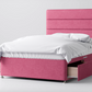 Divan Bed In Multiple Colours with 2 Drawers either Side