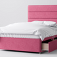 Divan Bed In Multiple Colours with 4 Drawers