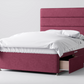 Divan Bed In Multiple Colours with 2 Drawers either Side