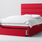 Divan Bed In Multiple Colours with End Drawer