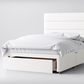 Divan Bed In Multiple Colours with End Drawer