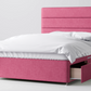 Divan Bed In Multiple Colours with 2 Drawers either Side