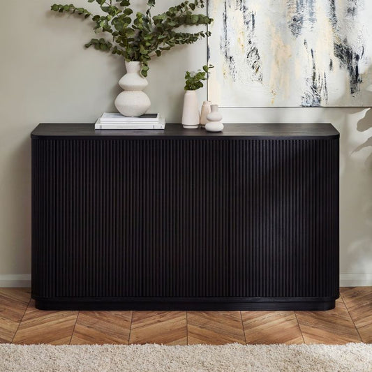 Louis Black Fluted Sideboard