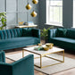 Salma Scalloped Back 2 Seater Sofa in Teal