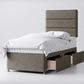 Divan Bed In Multiple Colours with 2 Drawers Same Side