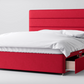 Divan Bed In Multiple Colours with 4 Drawers