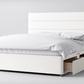 Divan Bed In Multiple Colours with 2 Drawers Same Side