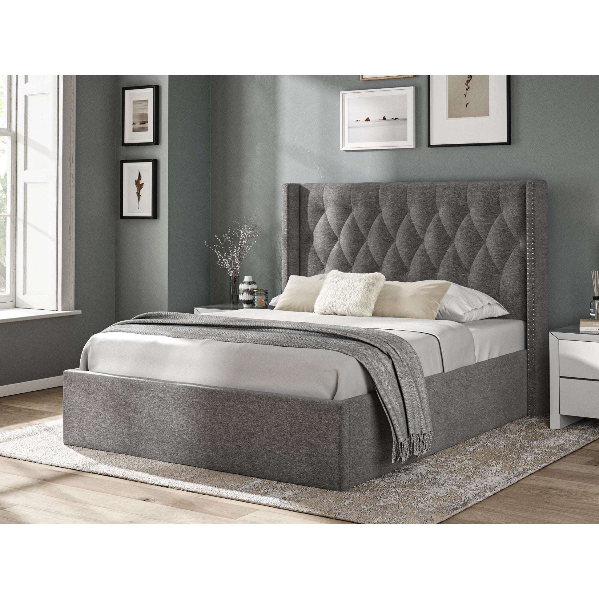 Fabric Ottoman Bed